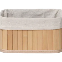 Cesta P/Baño De Bambú Tam.1-2/4 16x22x12