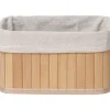Cesta P/Baño De Bambú Tam. 4/4 28x40x16