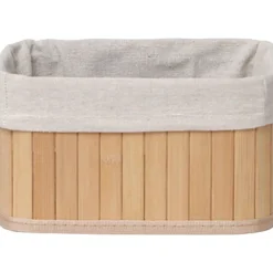 Cesta P/Baño De Bambú Tam. 4/4 28x40x16