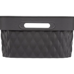 Cesta Rectangular Gris 8.5L