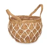 Cesta Redonda De Rafia Beige 20cm