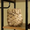 Cesta redonda de seagrass 20x22cm