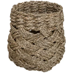 Cesta redonda de seagrass 20x22cm