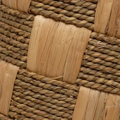 Cesta redonda NADI marrón de yute 24cm