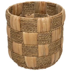 Cesta redonda NADI marrón de yute 24cm
