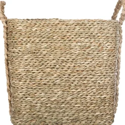 Cesta Seagrass Beige 43.5x32x31Cm