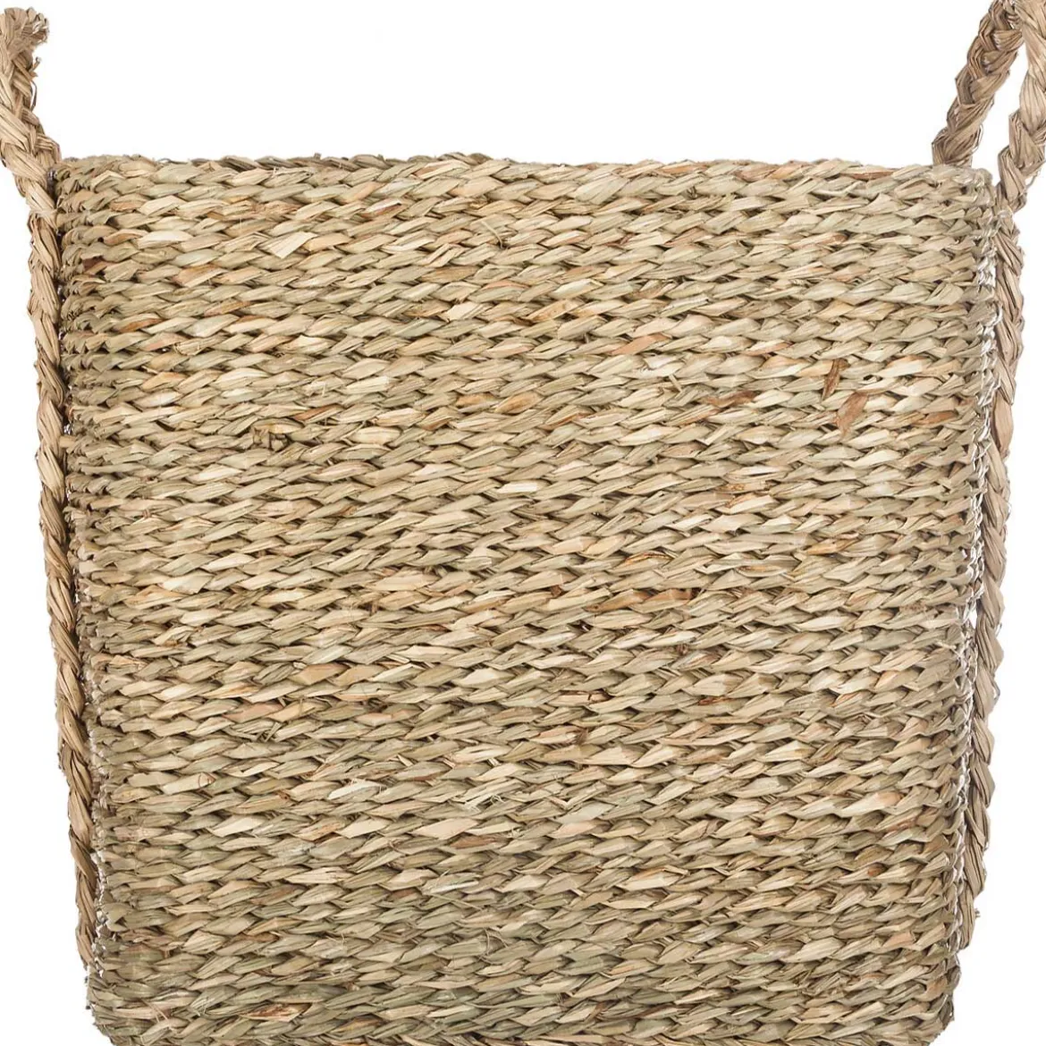 Cesta Seagrass Beige 43.5x32x31Cm