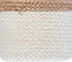 Cesta Seagrass De Yute Tam.2/3 12x15Cm