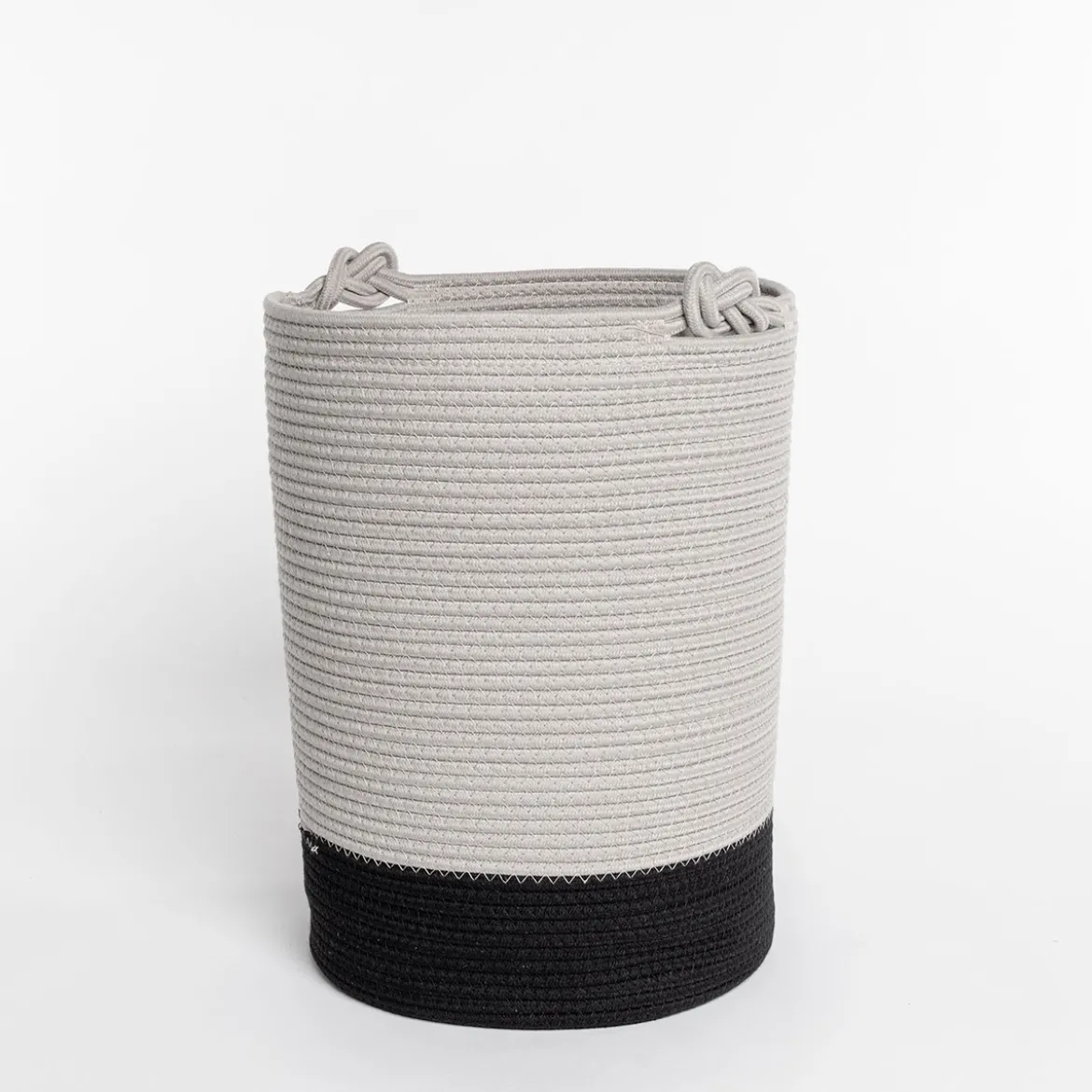 Cesta wc beige de algodón 33X45cm
