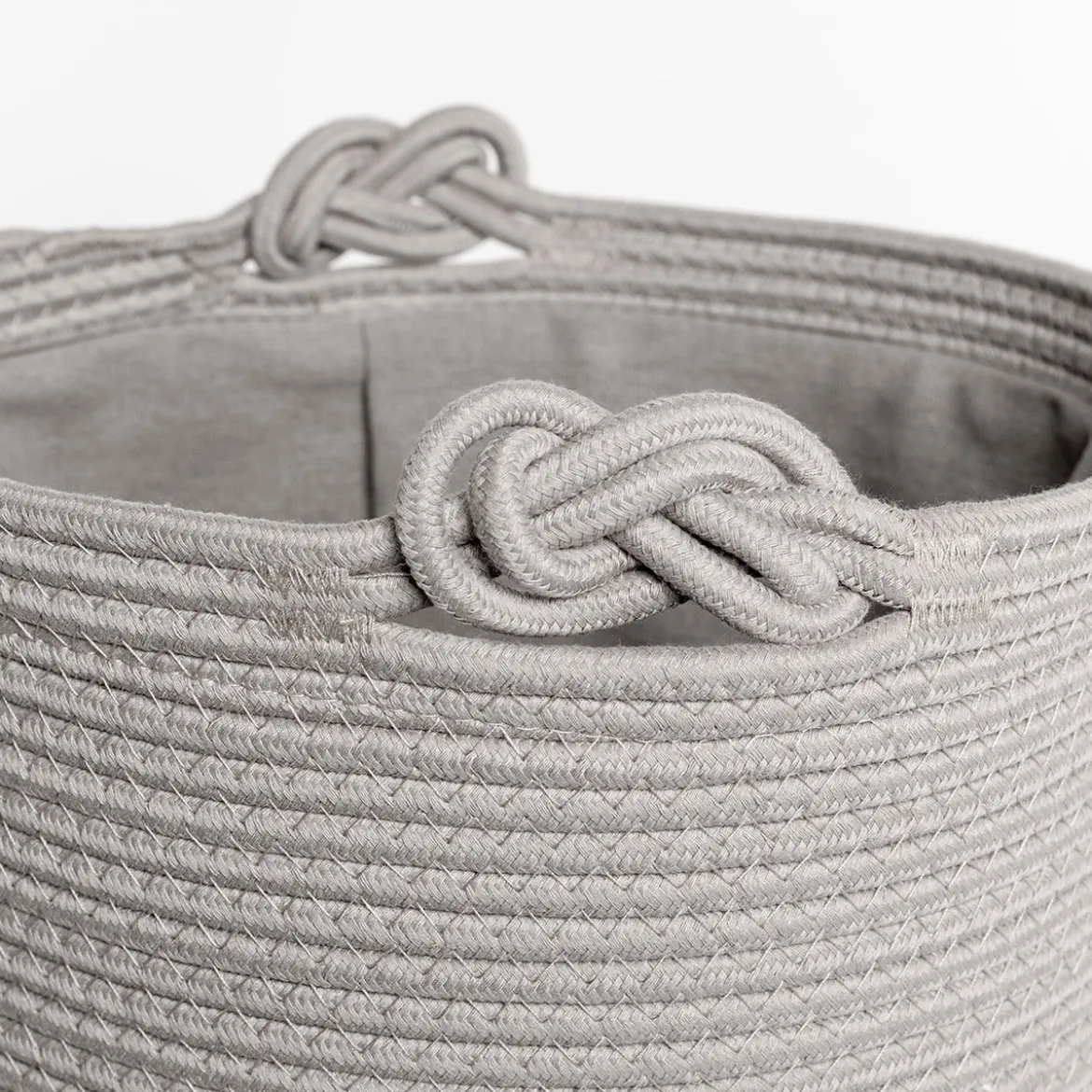 Cesta wc beige de algodón 33X45cm