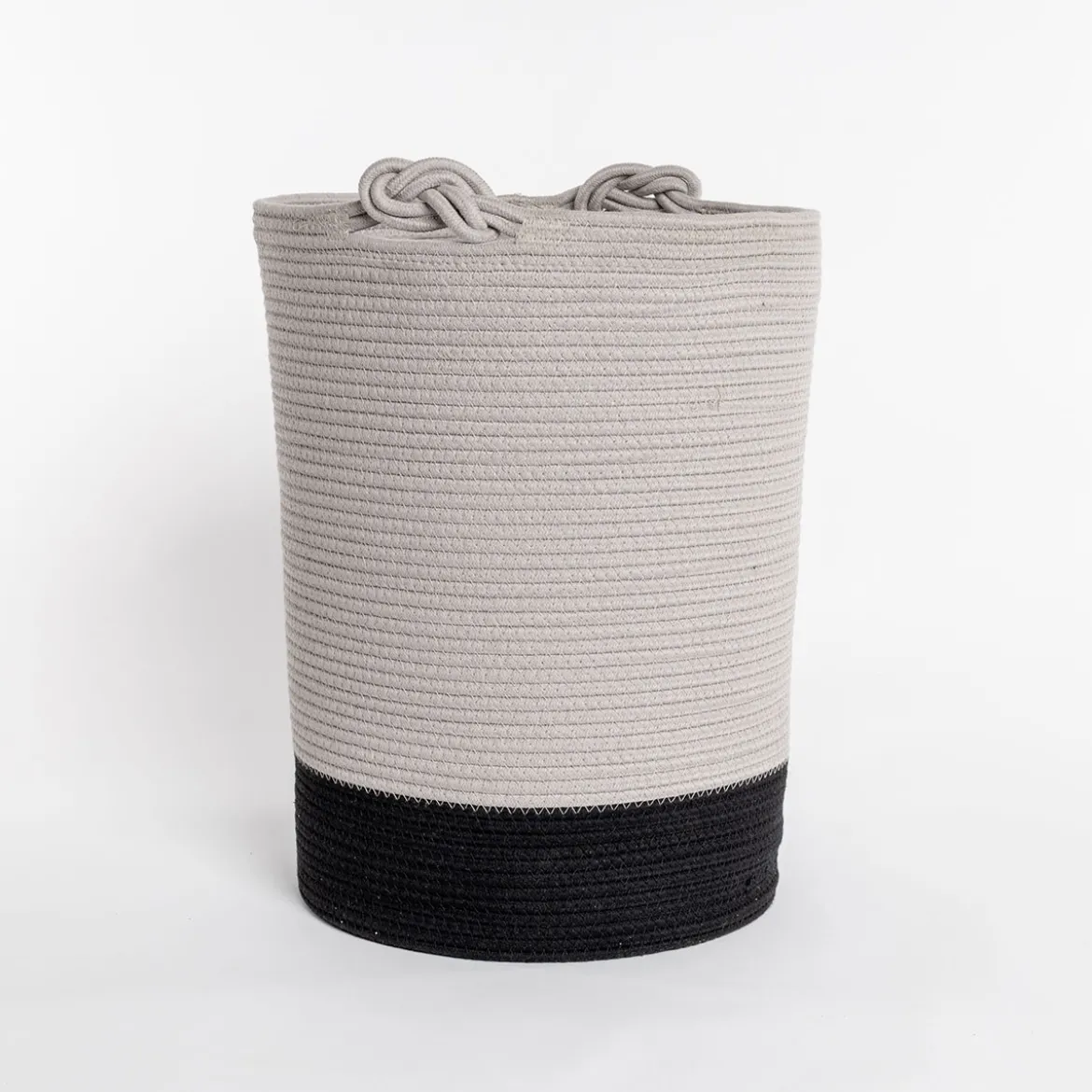 Cesta wc beige de algodón 37x50cm