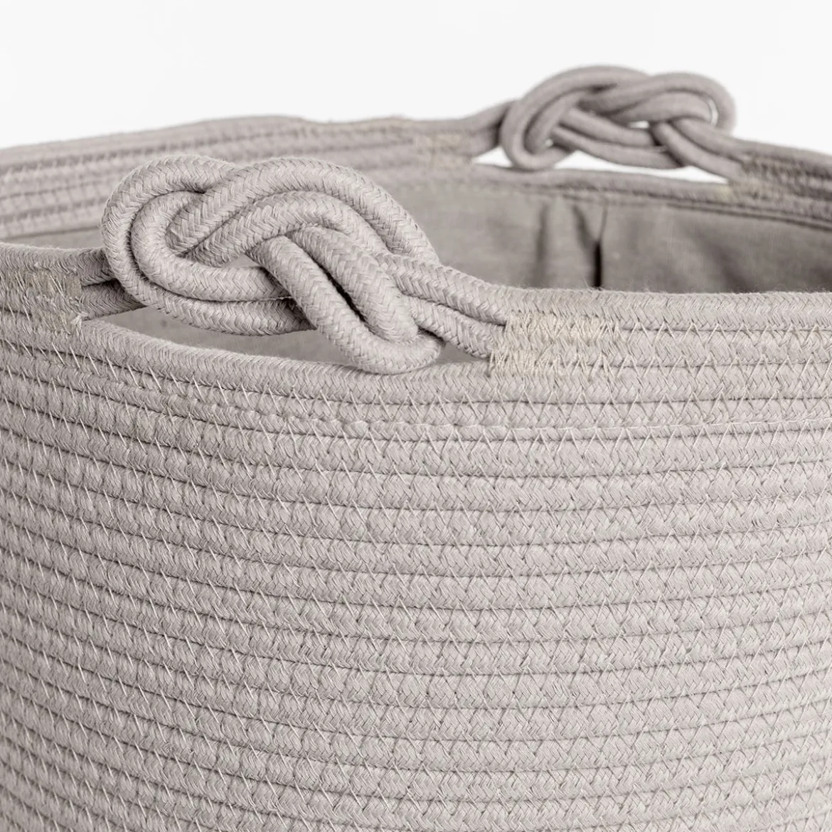 Cesta wc beige de algodón 37x50cm