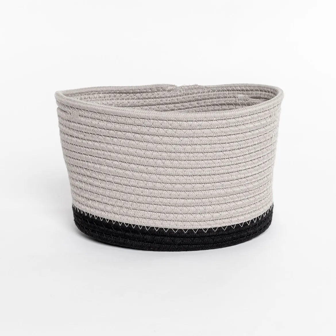 Cesta wc beige de algodón 25x20cm