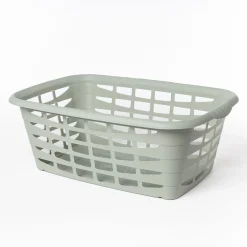 Cesto alto de ropa verde 40L