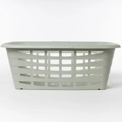 Cesto alto de ropa verde 40L