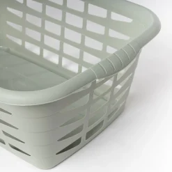 Cesto alto de ropa verde 40L