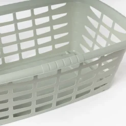 Cesto alto de ropa verde 40L