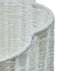 Cesto BLOOMY blanco de cuerda 25cm