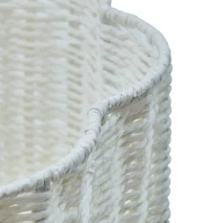Cesto BLOOMY blanco de cuerda 25cm