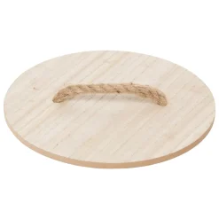 Cesto con tapa beige 43x30cm