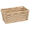 Cesto de almacenaje beige 10x22.5x16cm