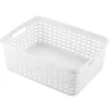 Cesto de almacenaje blanco