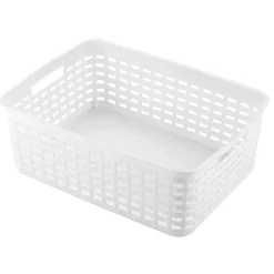 Cesto de almacenaje blanco