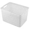 Cesto de almacenaje blanco