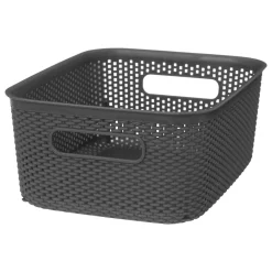 Cesto De Almacenaje Croche Gris Antracite 4L