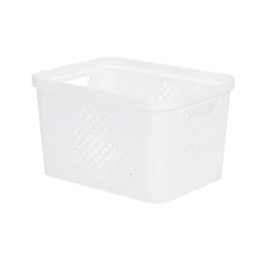 Cesto de almacenaje PIXEL blanco 16l