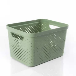 Cesto de almacenaje PIXEL verde 16l