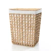 Cesto de baño natural y lino 56cm