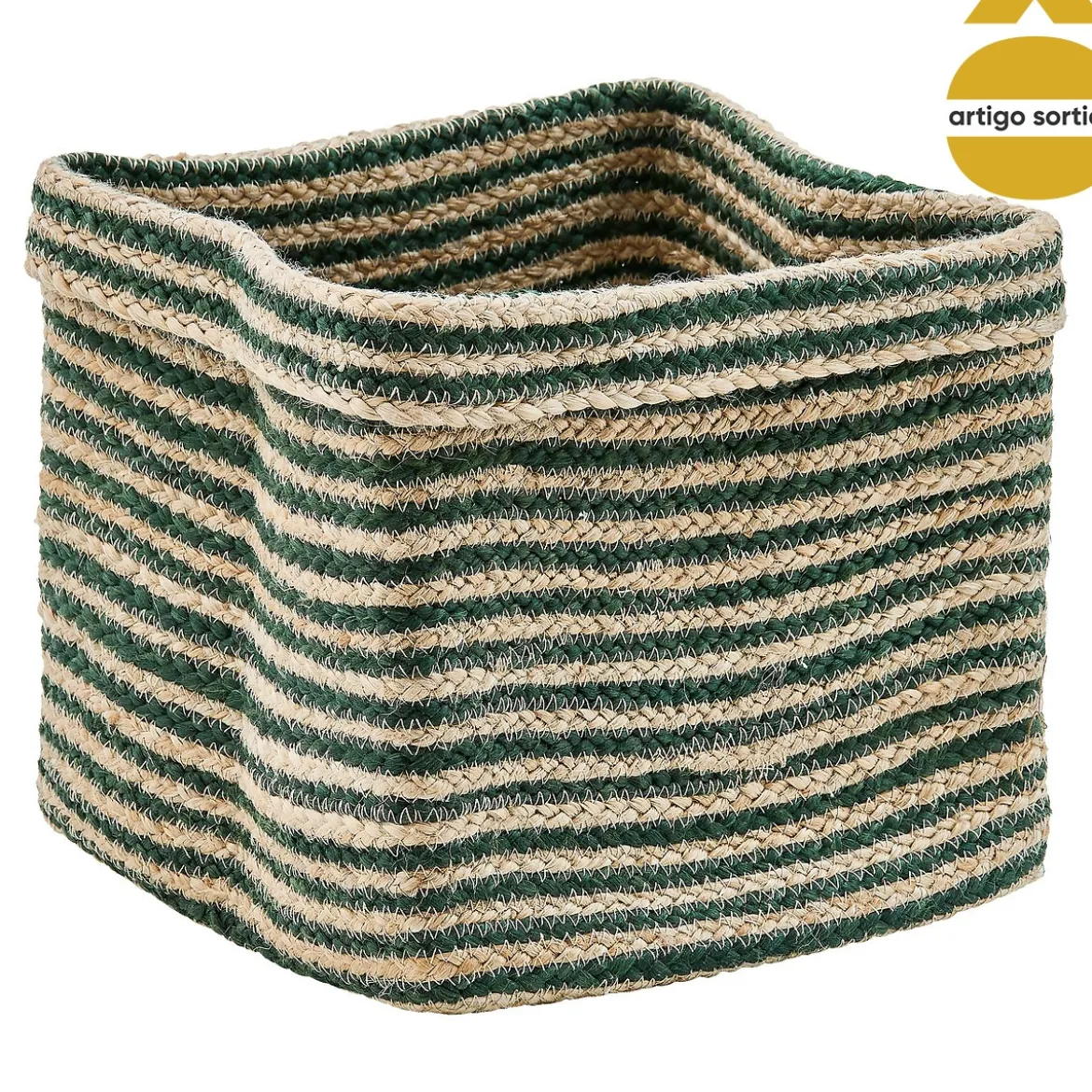 Cesto decorativo TITO 30cm multicolor de yute