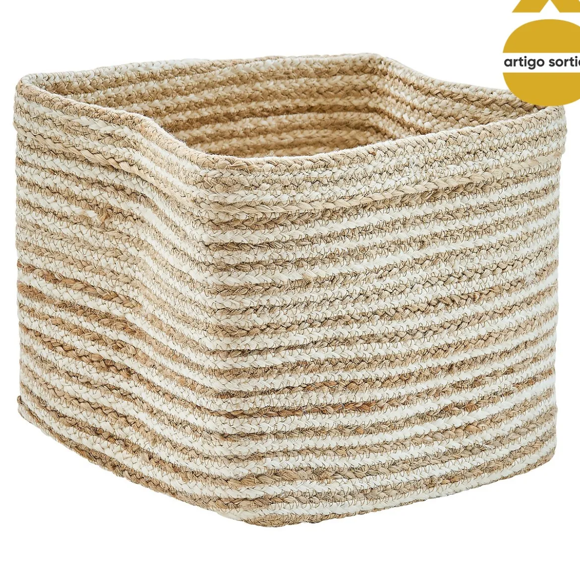Cesto decorativo TITO 30cm multicolor de yute
