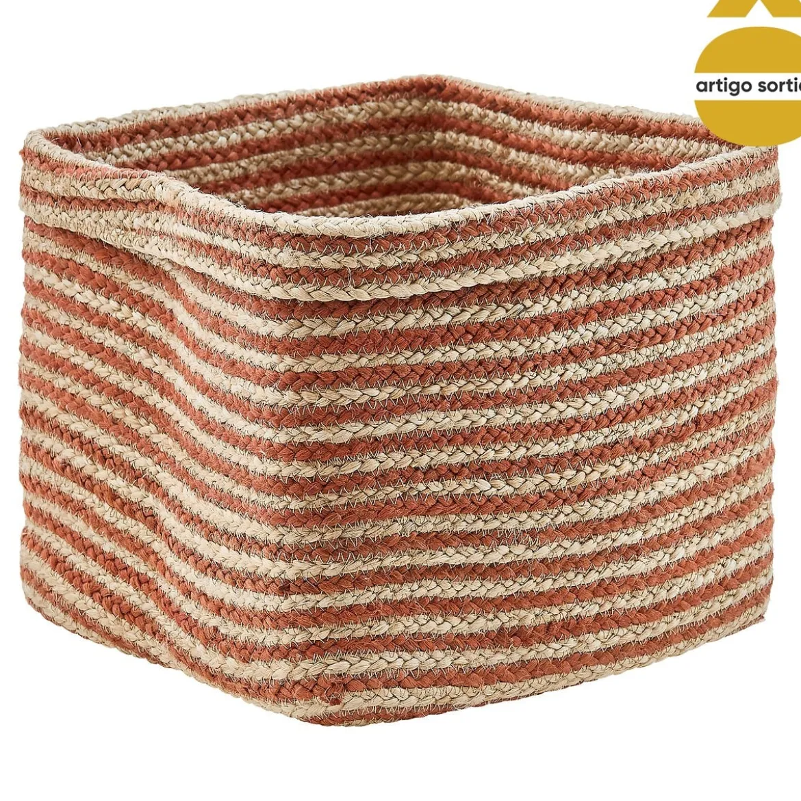 Cesto decorativo TITO 30cm multicolor de yute