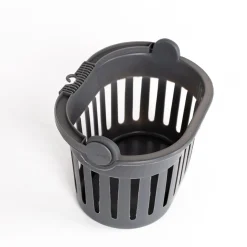 Cesto de pinzas gris