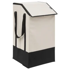 Cesto de ropa beige 45L