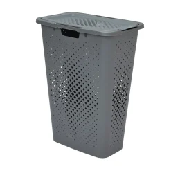 Cesto De Ropa C/Tapa Gris 40L