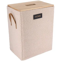 Cesto de ropa wc beige 35x25x47cm