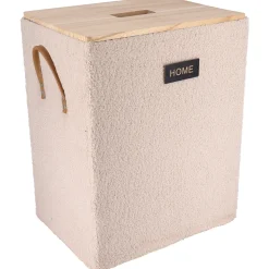 Cesto de ropa wc beige 40x30x51,5cm