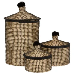 Cesto NYERO de bambú 27x26.5x26.5cm