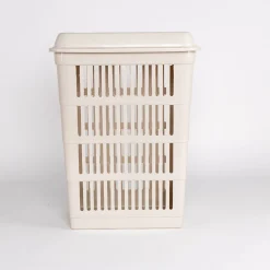 Cesto para colada con tapa crema 40L