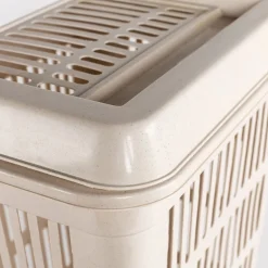 Cesto para colada con tapa crema 40L