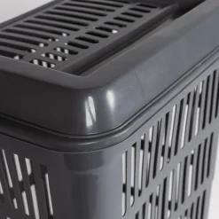 Cesto para colada con tapa gris 40L
