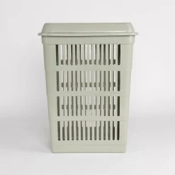 Cesto para colada con tapa verde 40L
