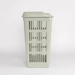 Cesto para colada con tapa verde 40L