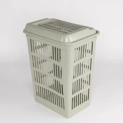 Cesto para colada con tapa verde 40L