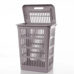 Cesto para colada wc gris pardo SAND con tapa