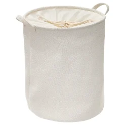 Cesto para ropa BOUCLE blanco 56L