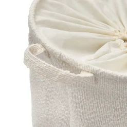 Cesto para ropa BOUCLE blanco 56L